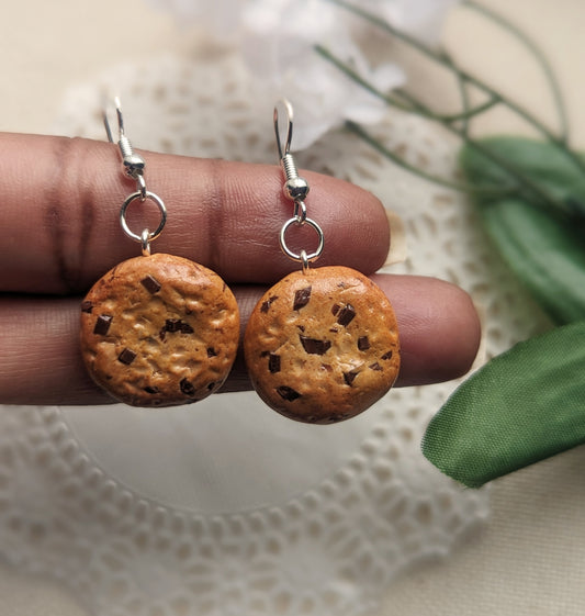 Chocolate Chip Cookie Earrings