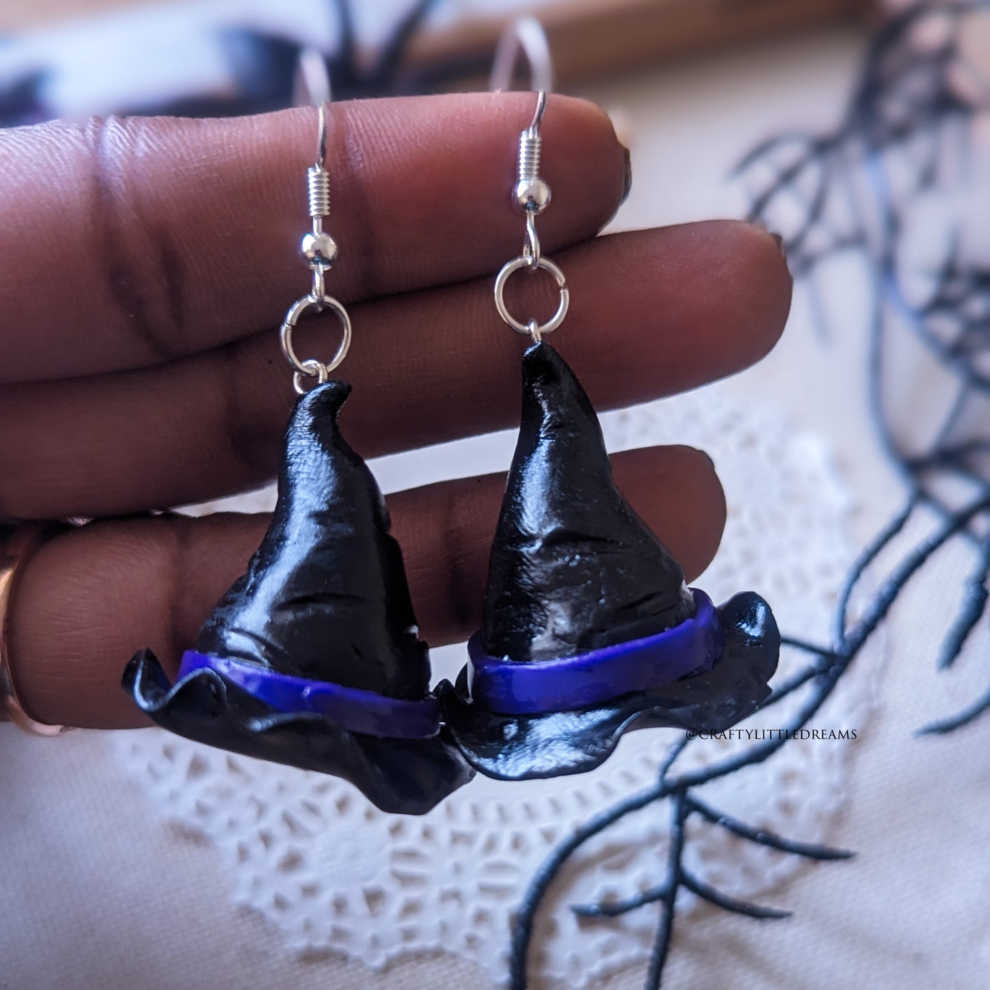 Witch Hat Earrings