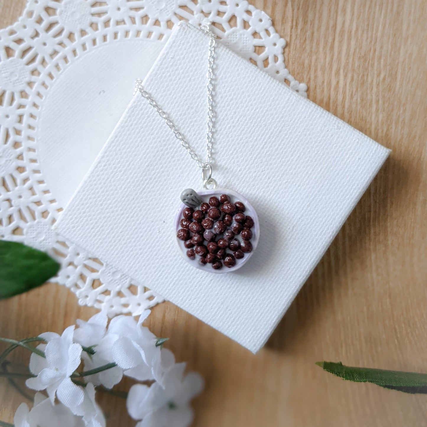 Cereal Bowl Necklaces and Earrings