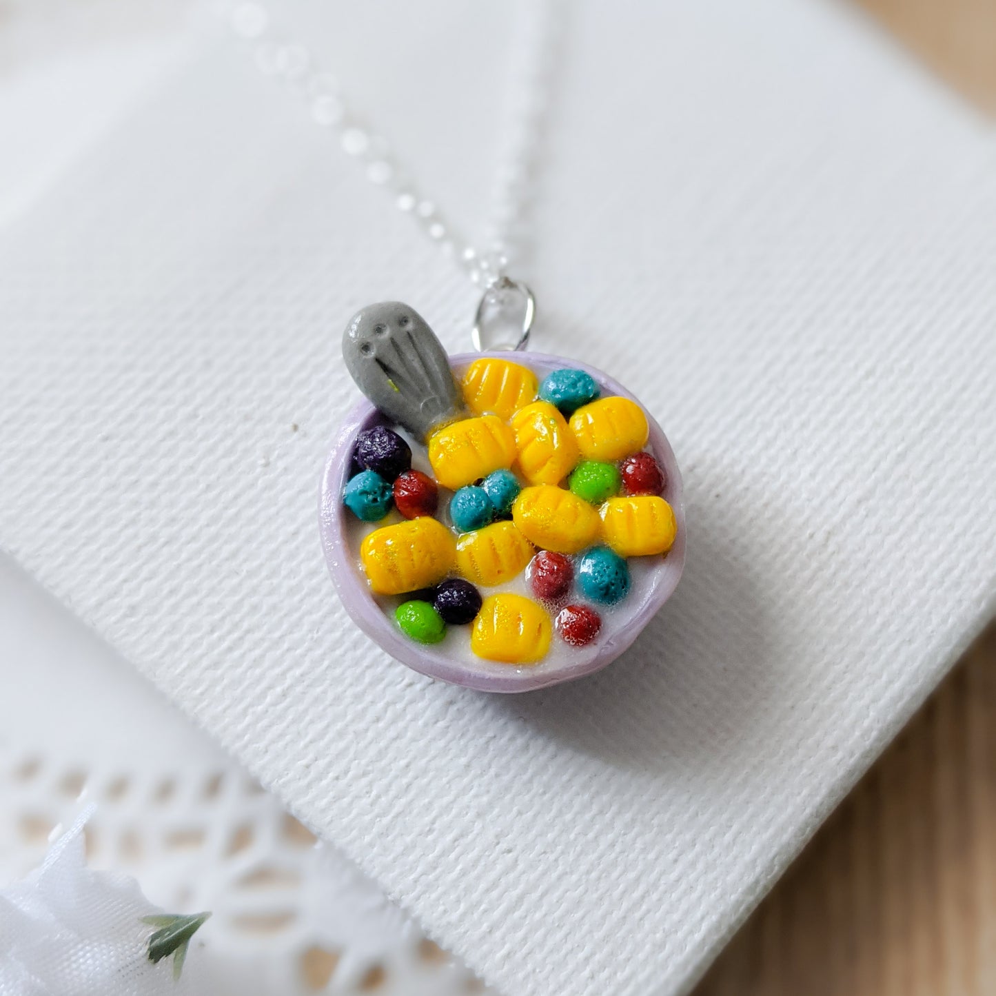 Cereal Bowl Necklaces and Earrings