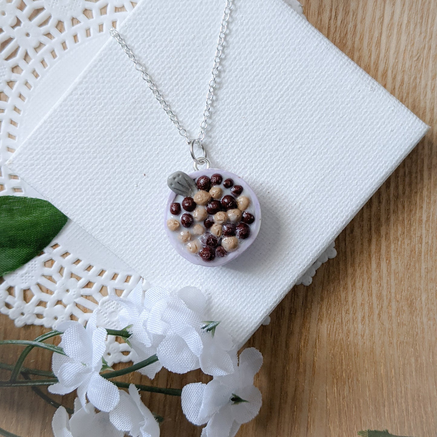 Cereal Bowl Necklaces and Earrings