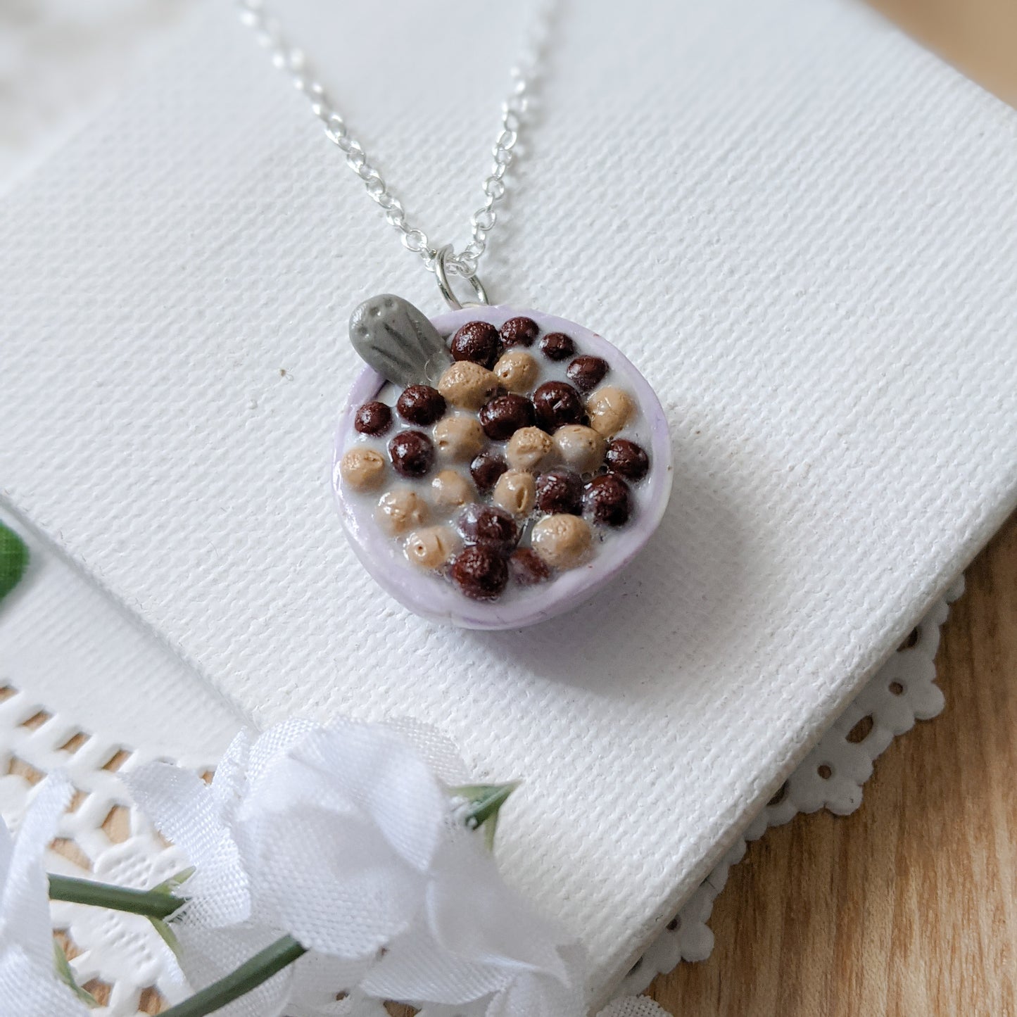 Cereal Bowl Necklaces and Earrings