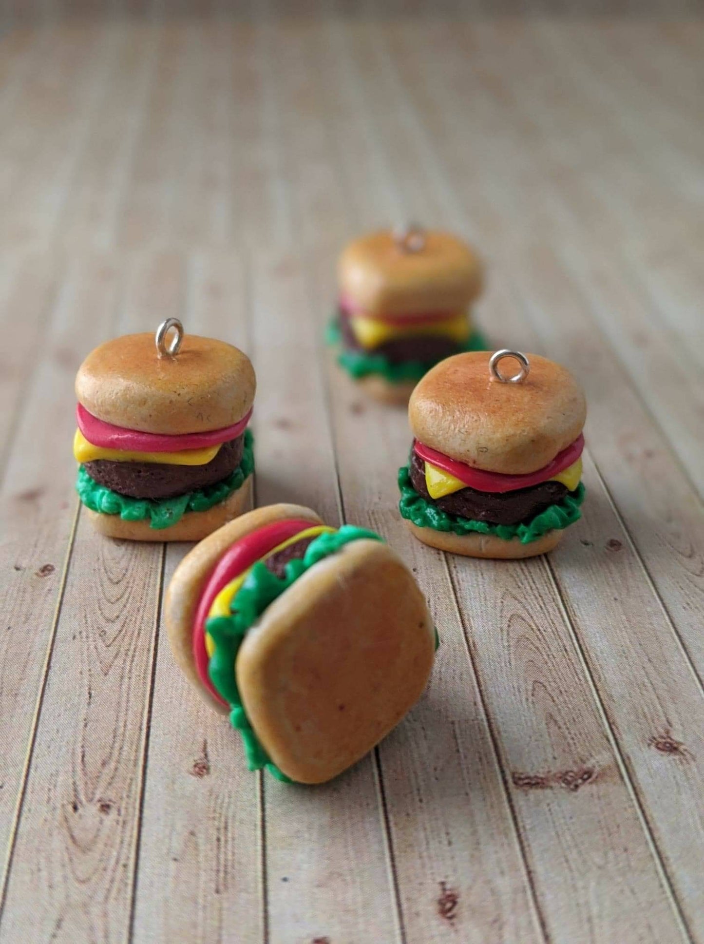 Cheeseburger Earrings & Charms
