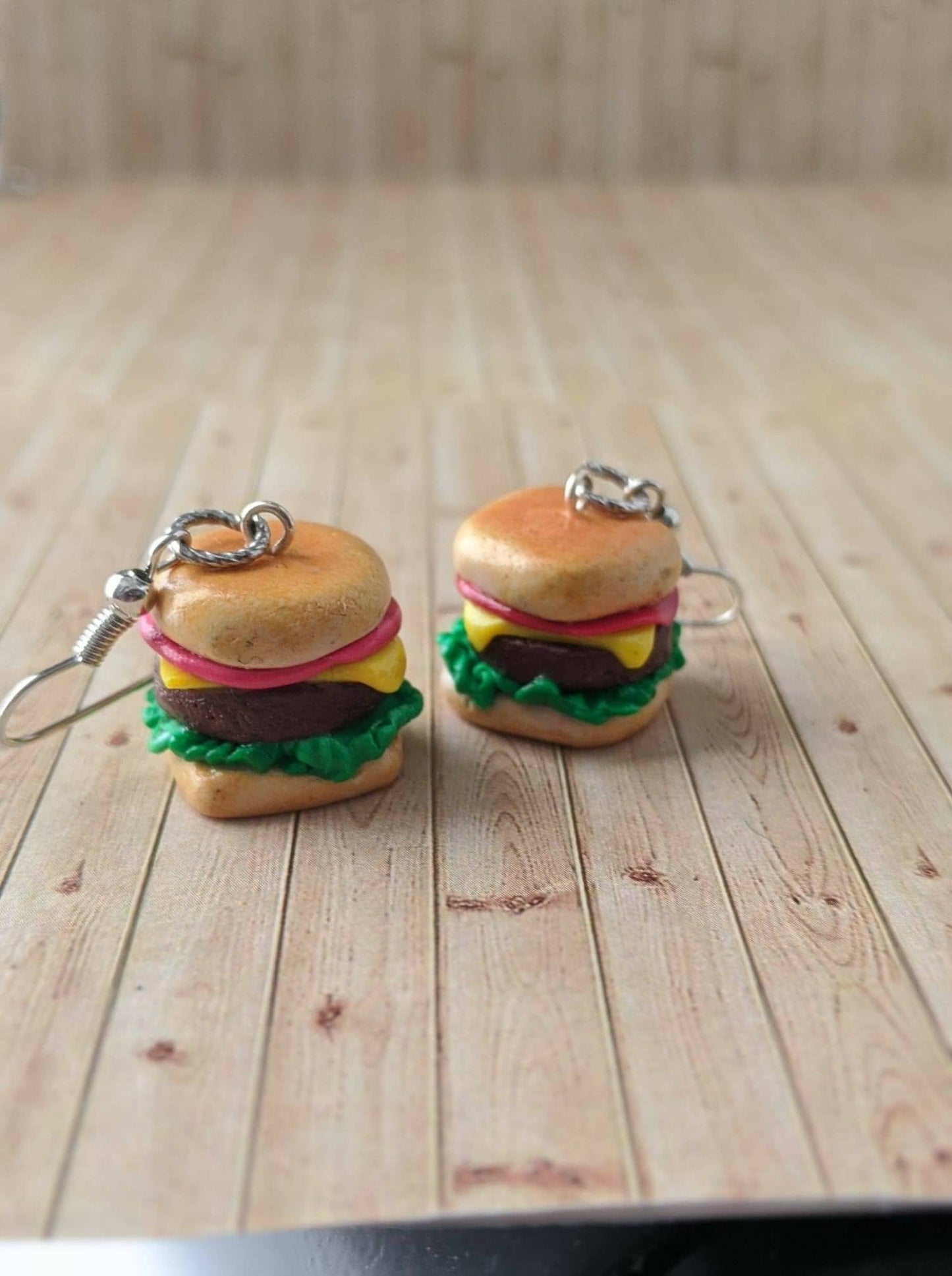 Cheeseburger Earrings & Charms