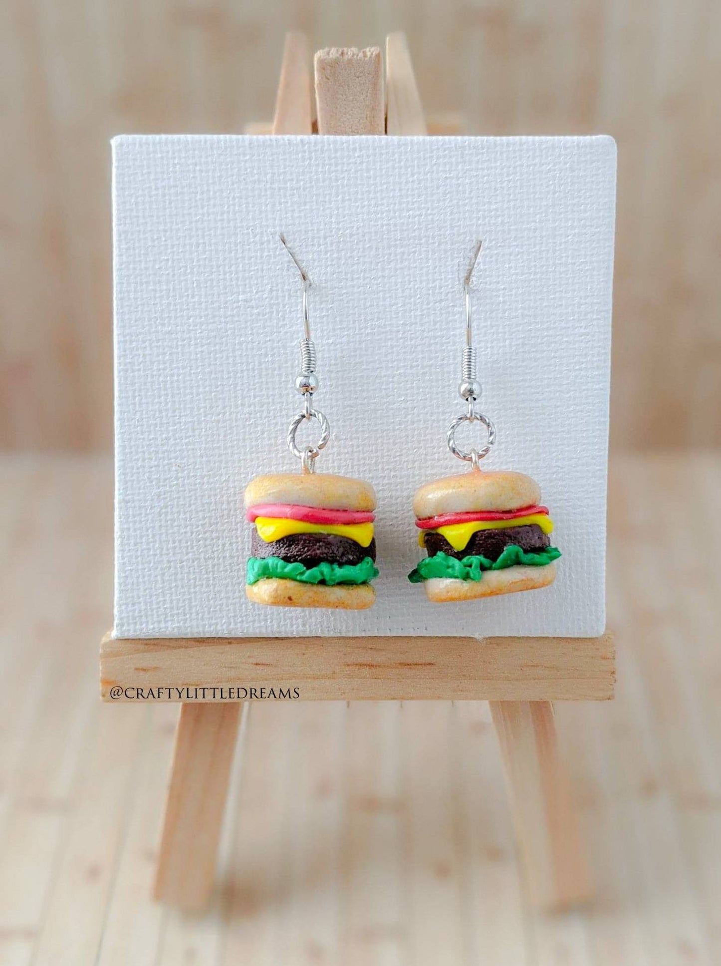 Cheeseburger Earrings & Charms