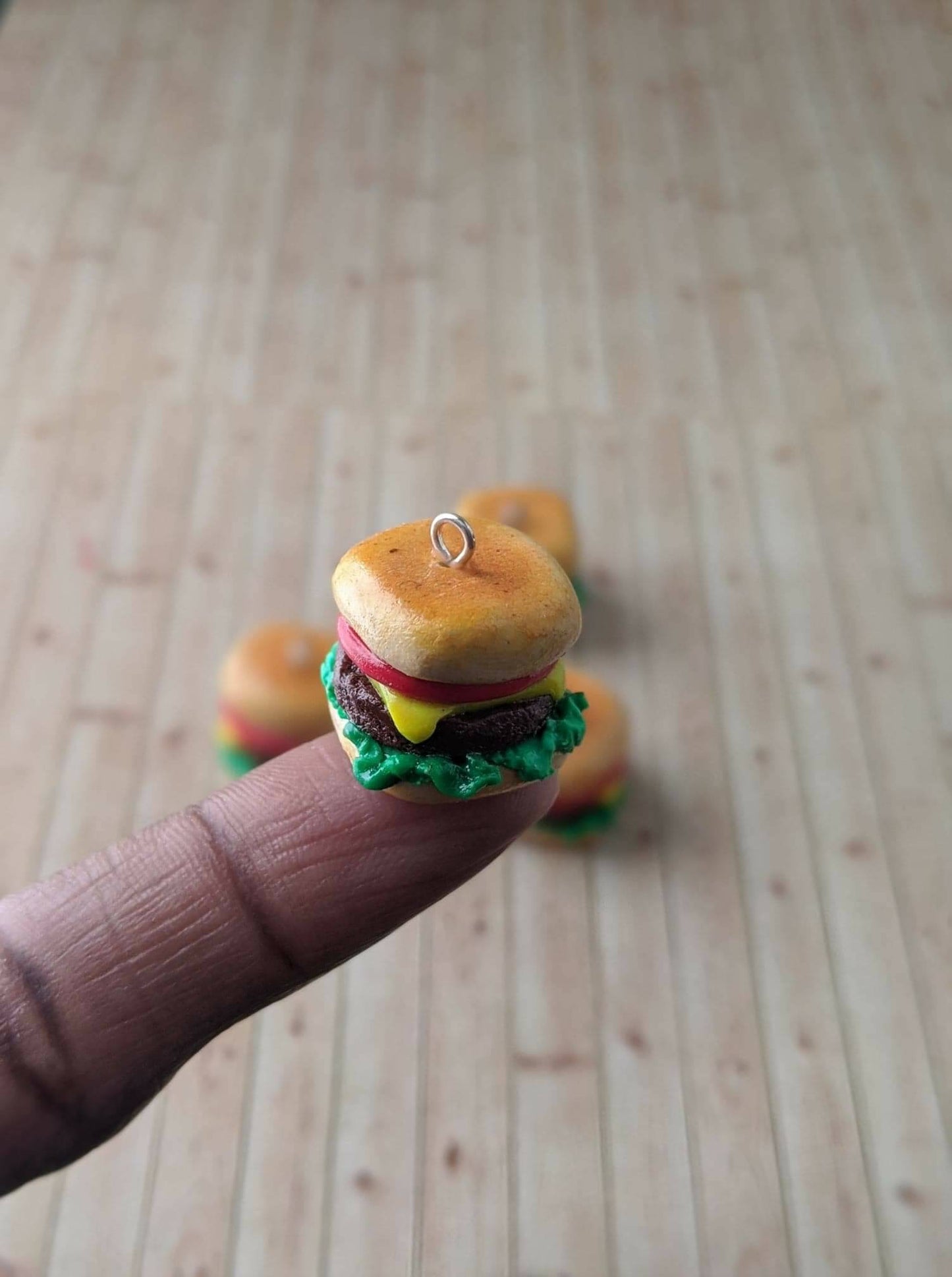 Cheeseburger Earrings & Charms