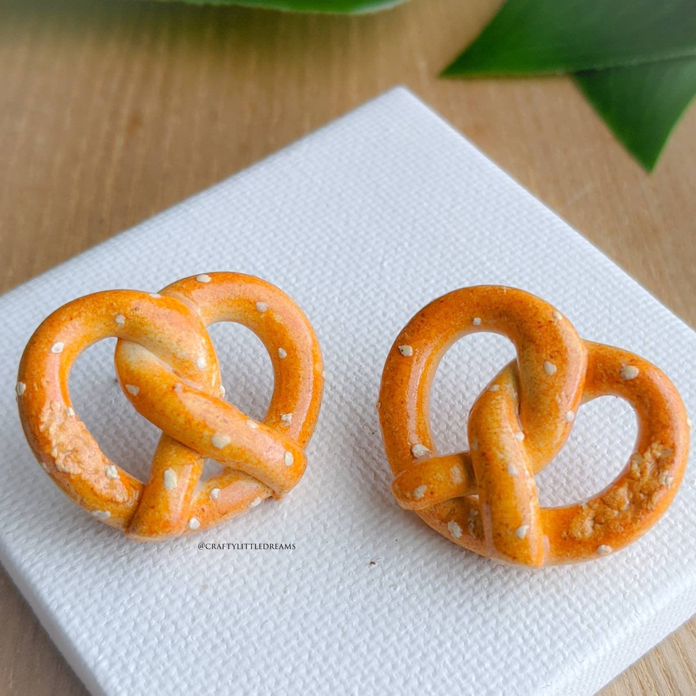 Salted Pretzel Earrings & Charms