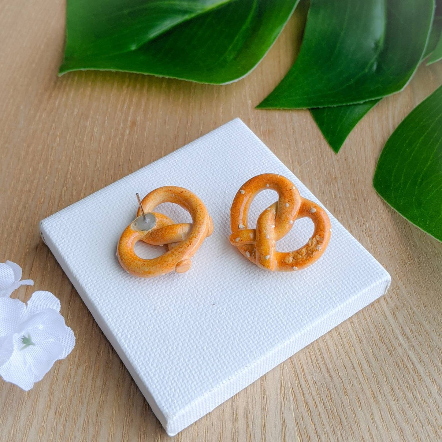 Salted Pretzel Earrings & Charms