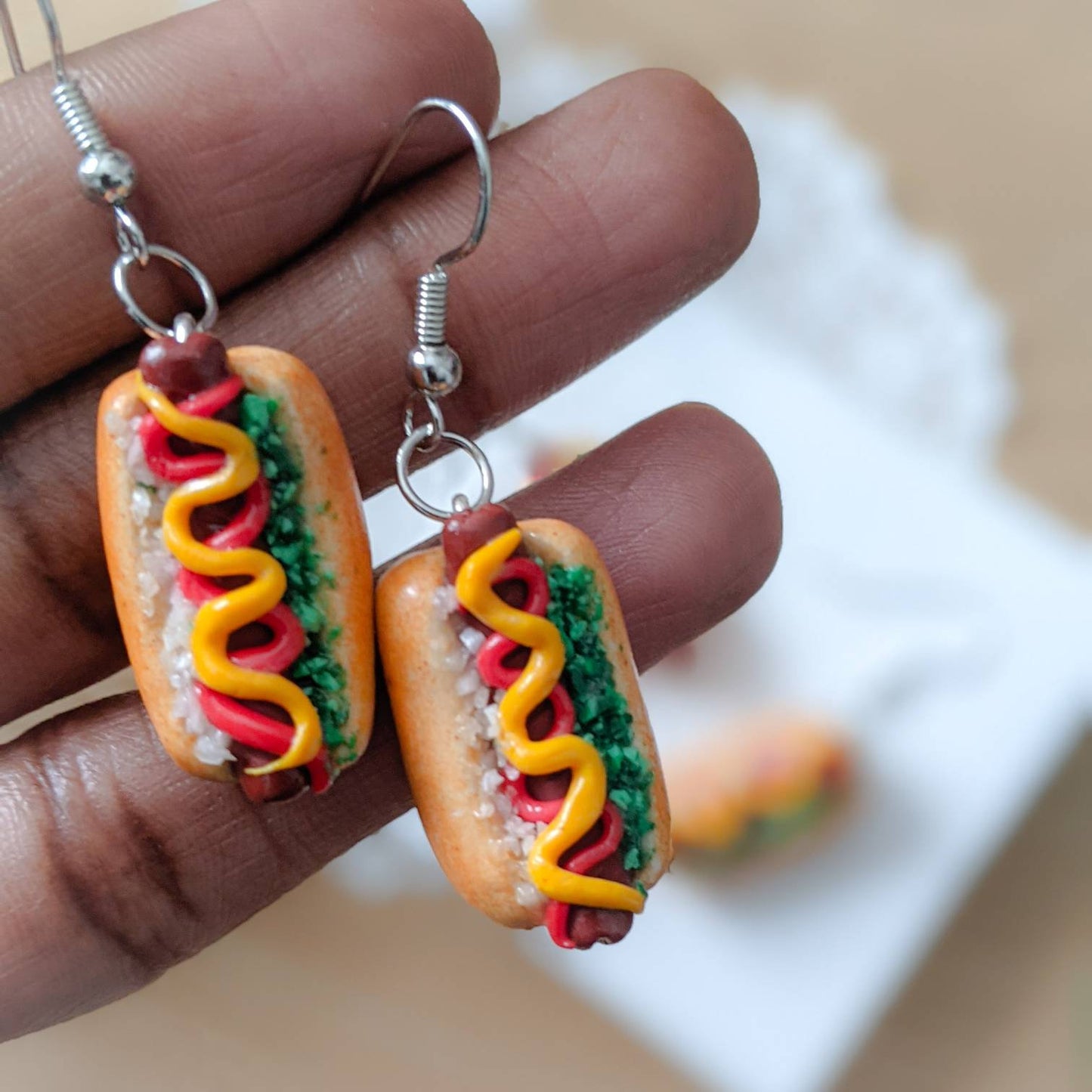 Hot Dog Earrings & Charms