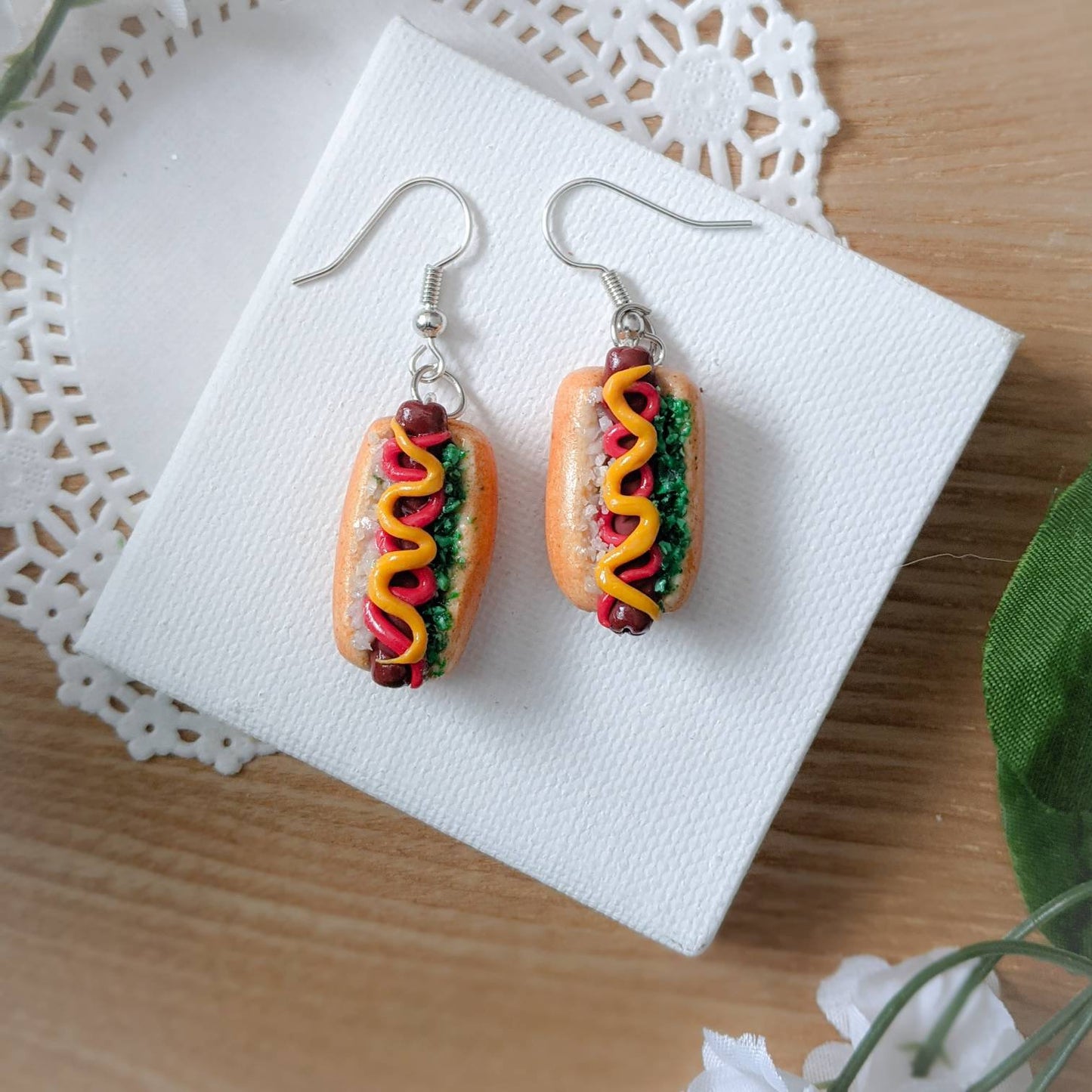 Hot Dog Earrings & Charms