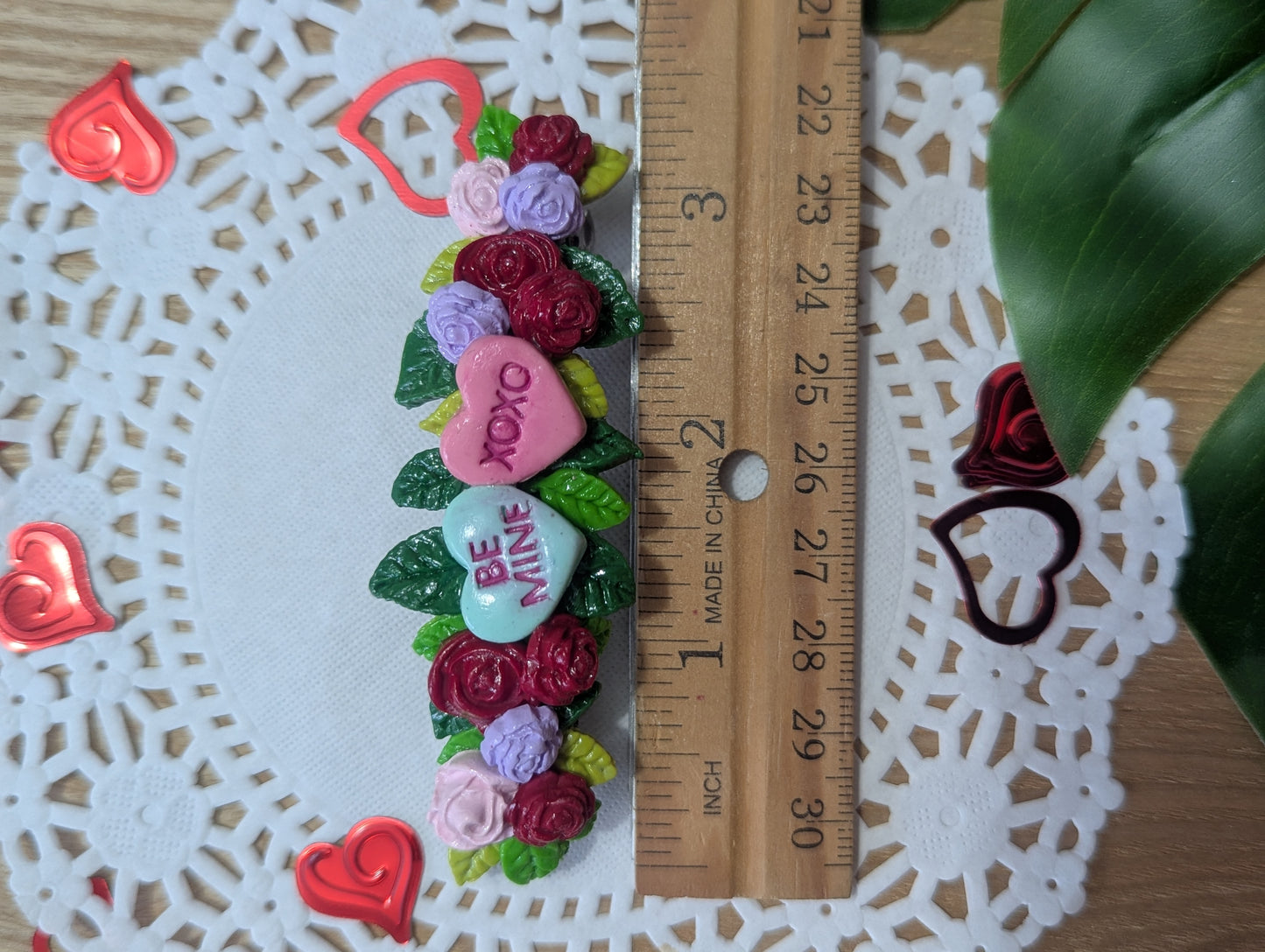 Valentine Candy Heart Barrette