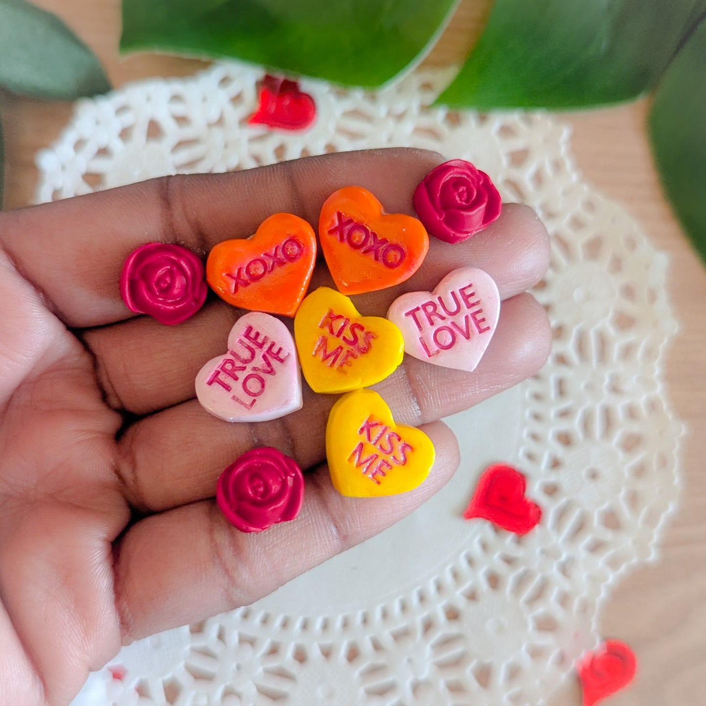 Conversation Heart Stud Earrings