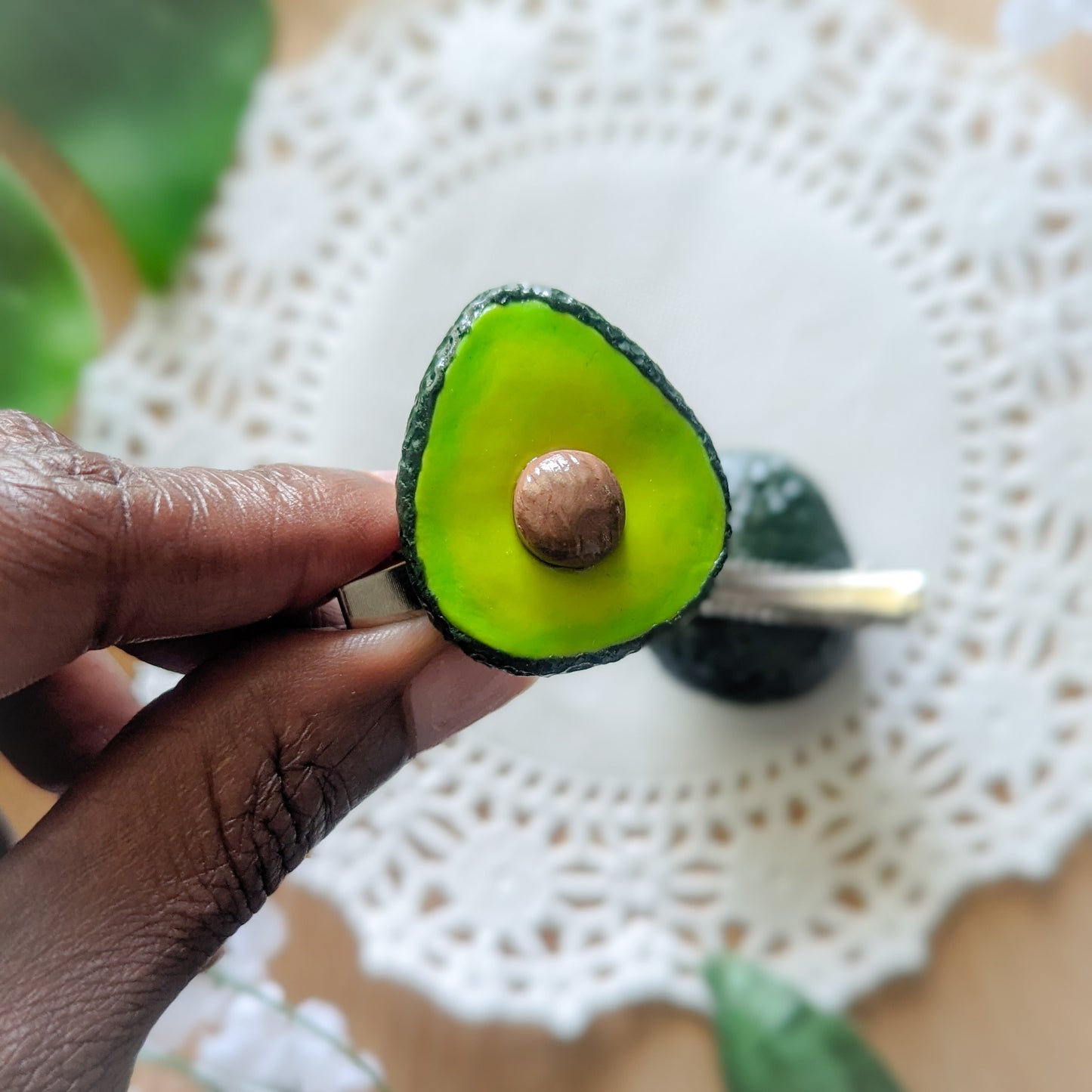 Avocado Hair Clip
