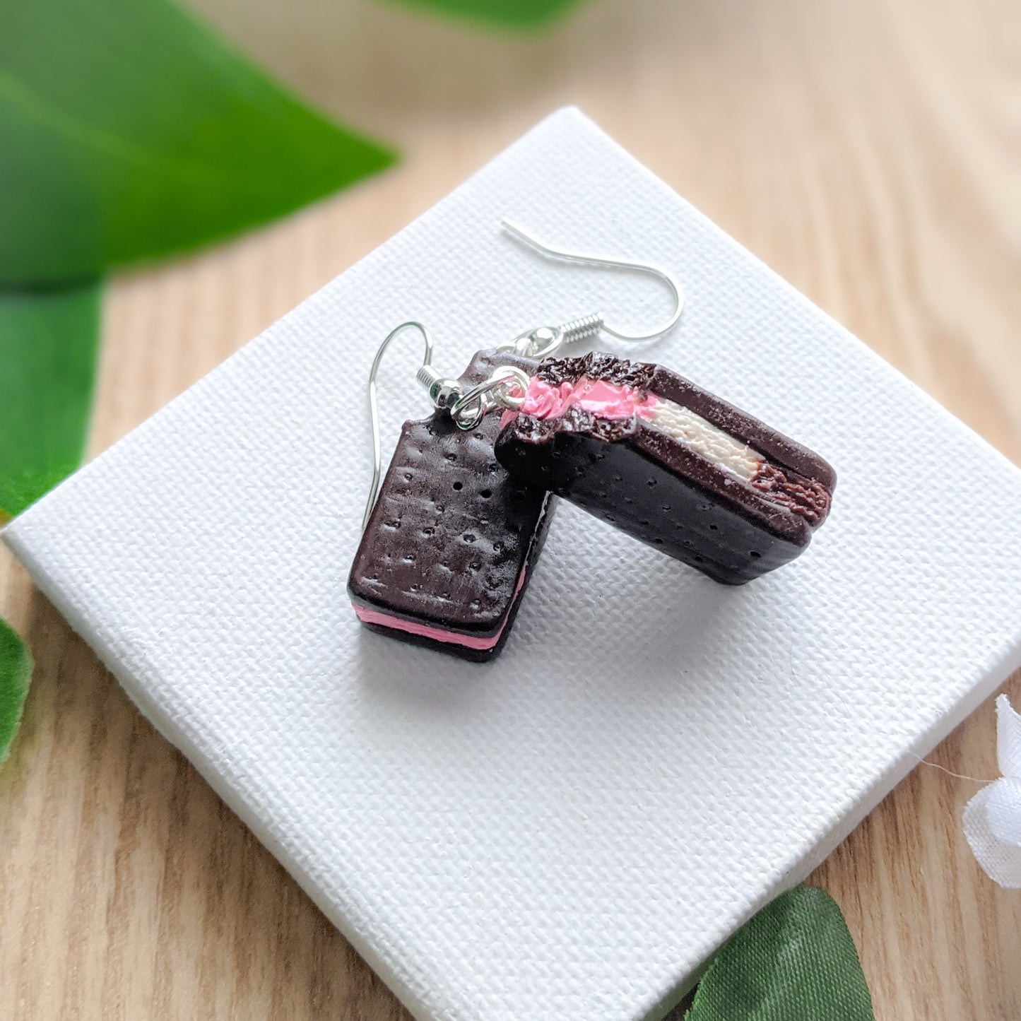 Ice Cream Sandwich Earrings & Charms