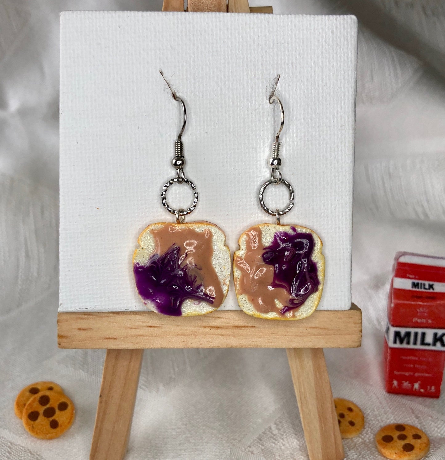 Peanut Butter and Jelly Earrings & Charms