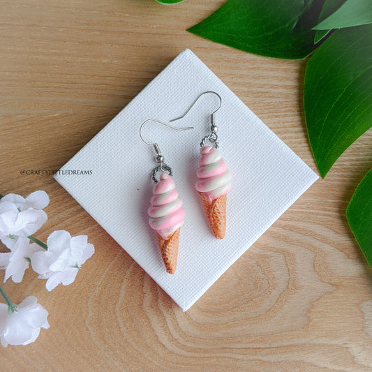 Miniature Ice Cream Earrings & Charms
