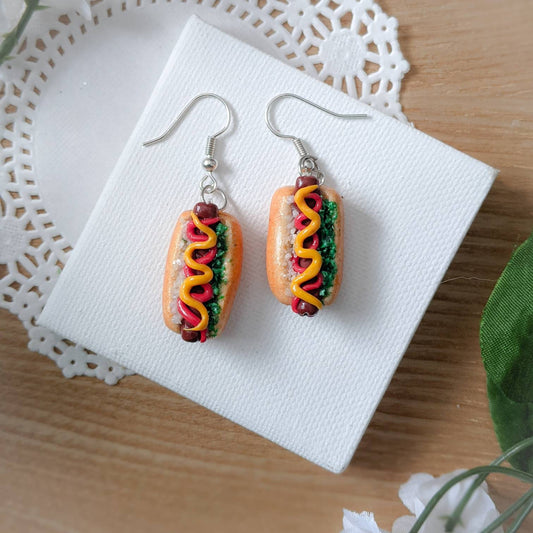 Hot Dog Earrings & Charms